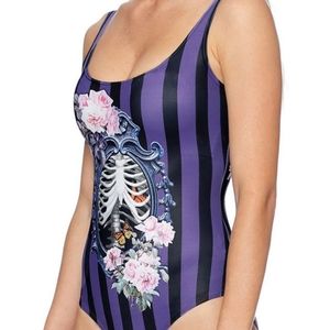 Blackmilk gothic moth skull cameo swim bodysuit XL FINAL PRICE